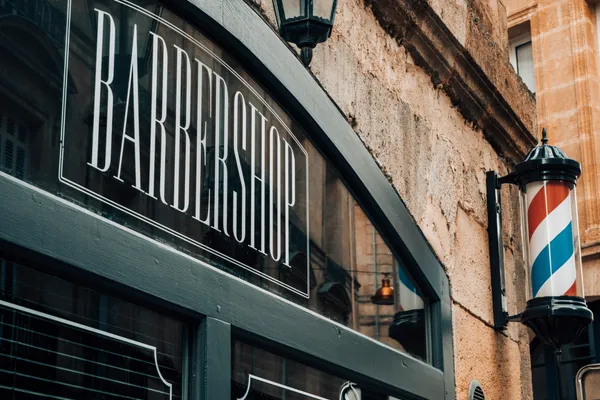 Barbershop interior — chair area