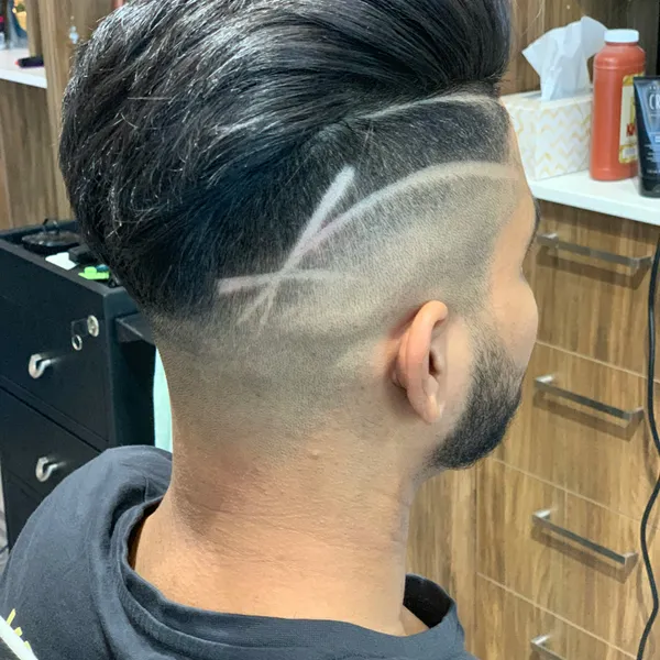 Undercut with styling